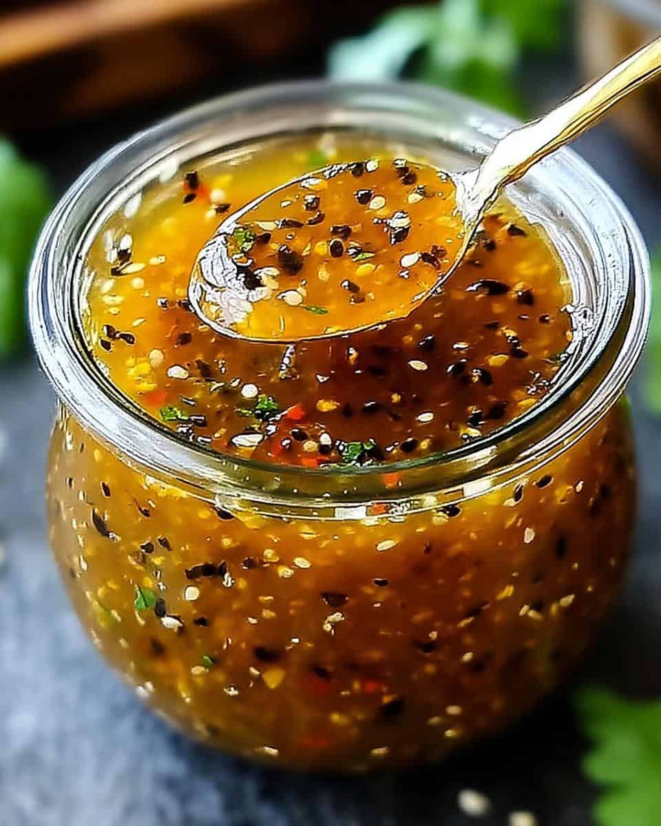 Honig-Knoblauch-Pfeffersauce - detail 1