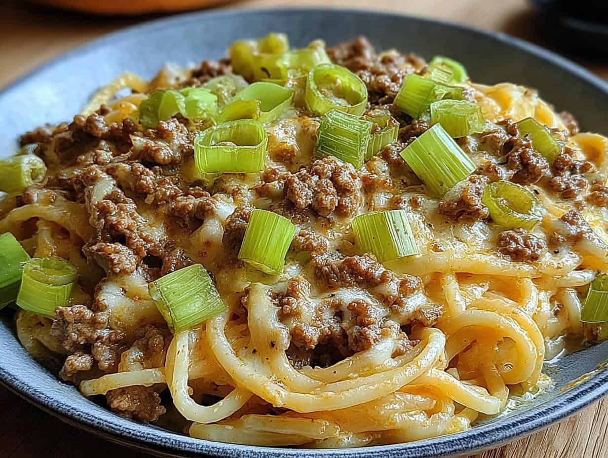 Kaese-Lauch Pasta: 30 Minuten Glück, nicht Schuld