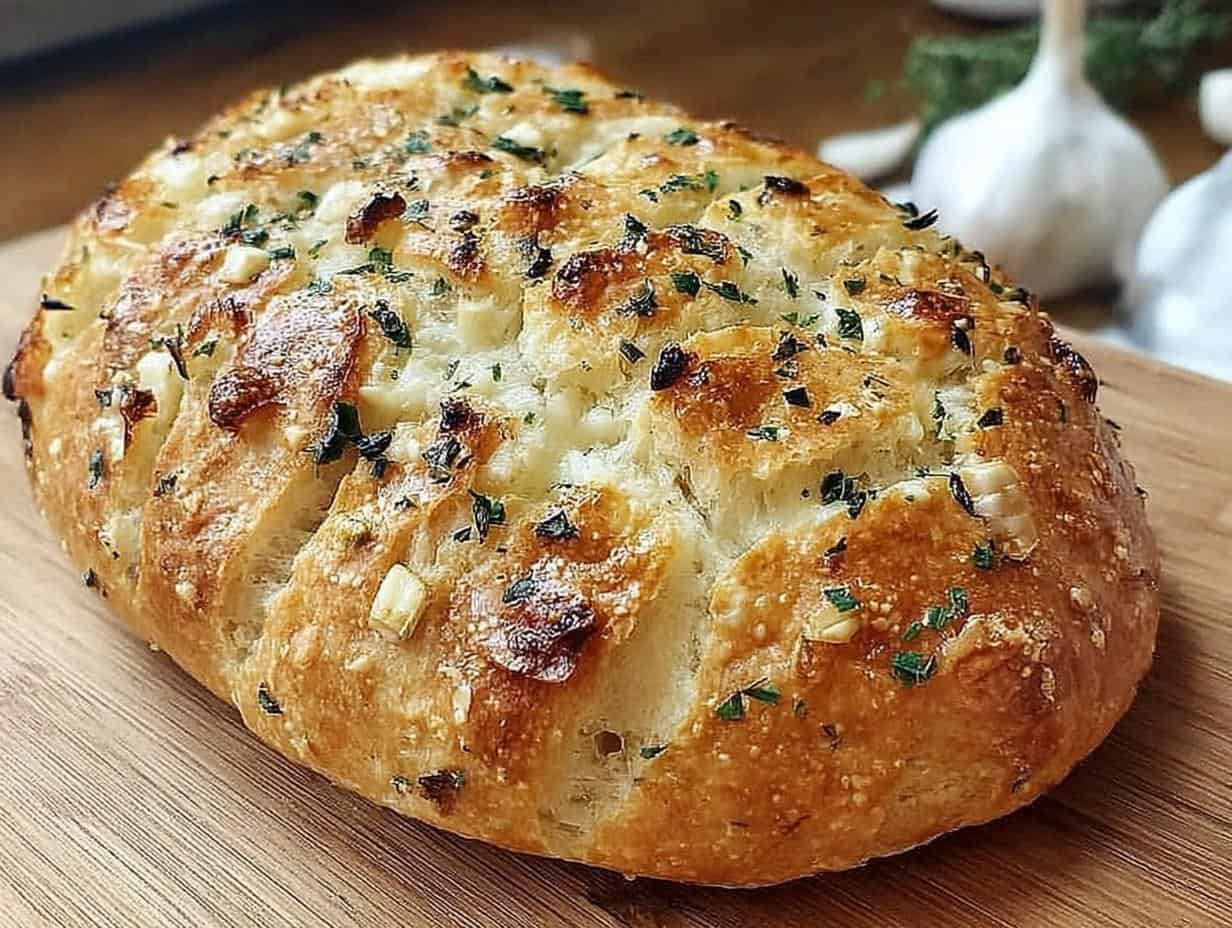 Unglaublich! Knoblauchbrot: 1 Tasse, Gelingt Immer, Ohne Kneten