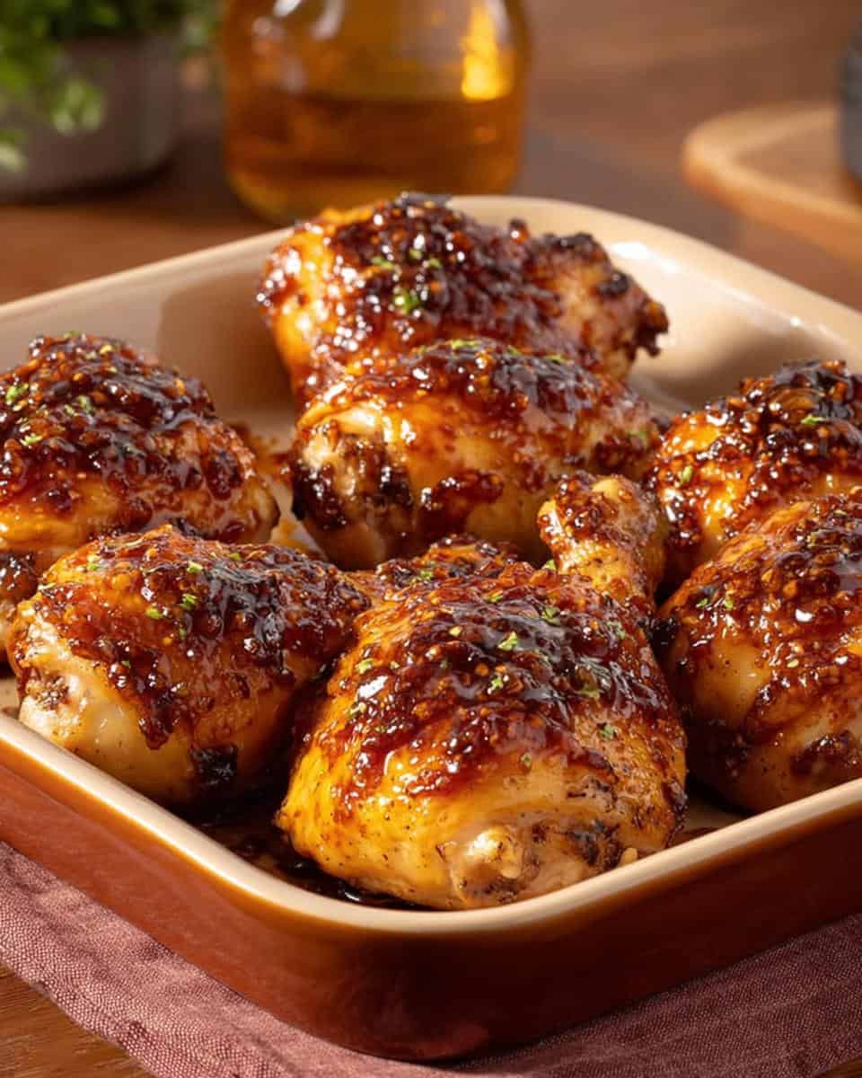 Knusprig glasierte Hähnchenschenkel - detail 2