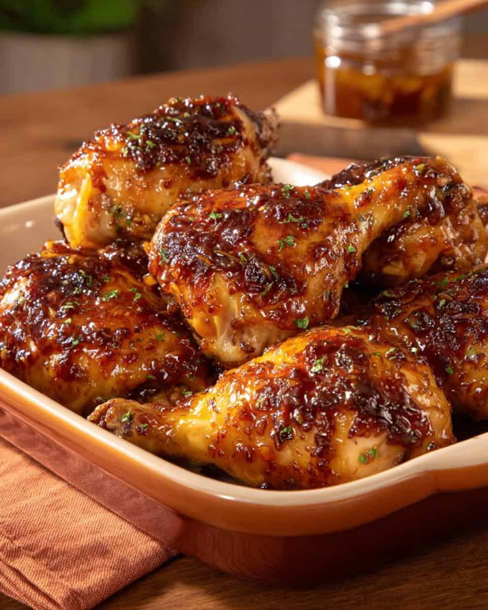 Knusprig glasierte Hähnchenschenkel - detail 3