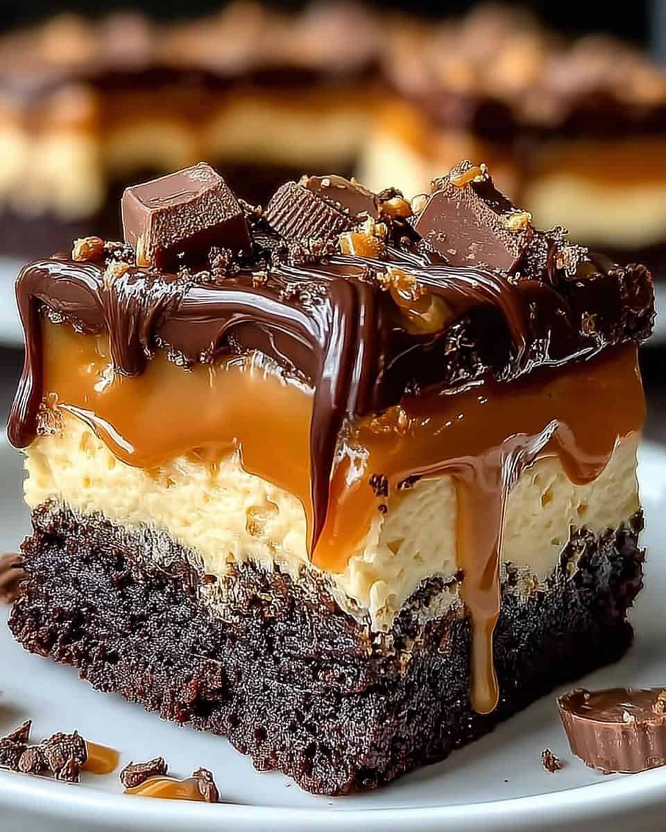 Milky Way Karamell Cheesecake Brownies That Melt Hearts - detail 1