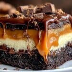 Milky Way Karamell Cheesecake Brownies That Melt Hearts
