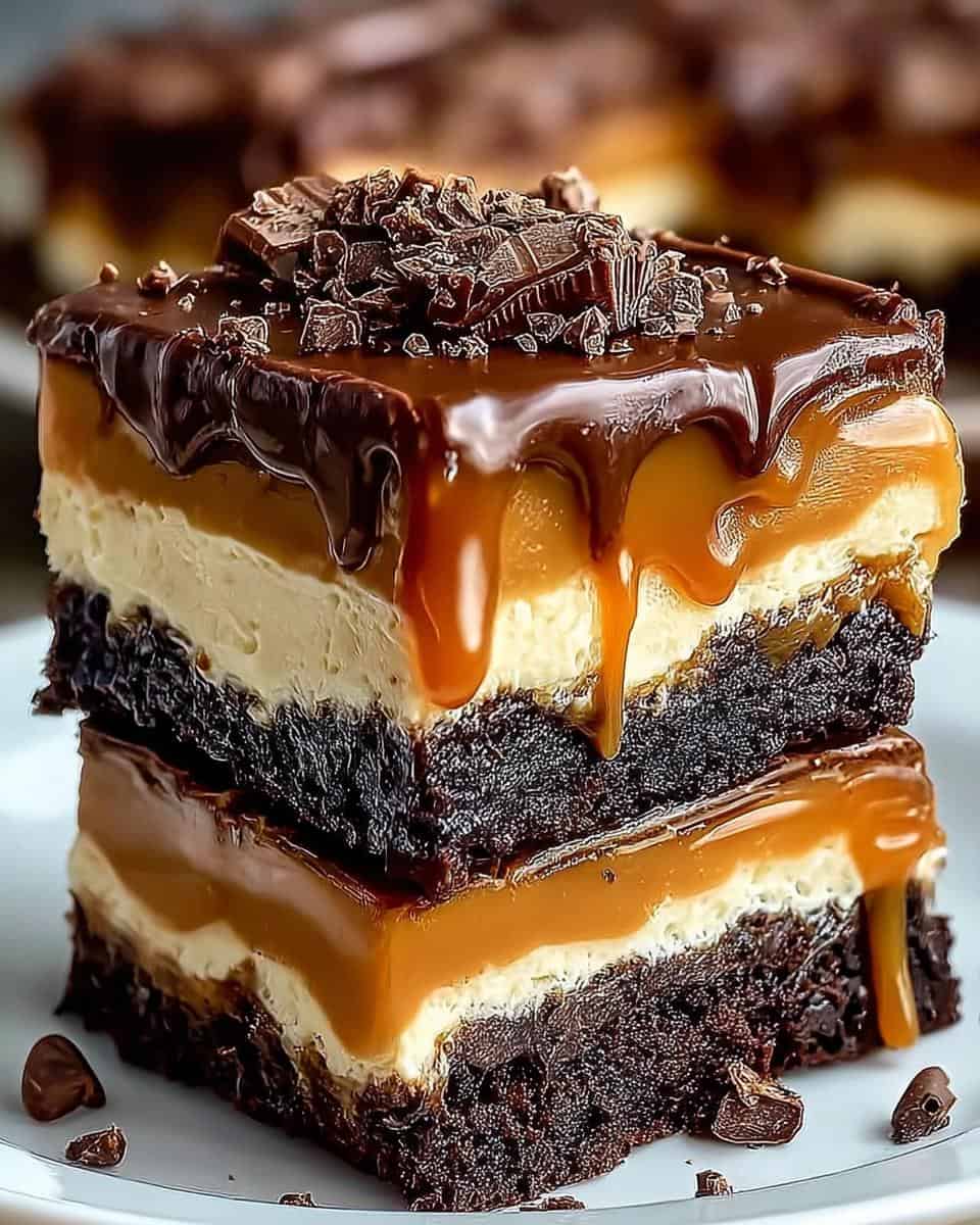 Milky Way Karamell Cheesecake Brownies That Melt Hearts - detail 3