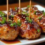 Saftige Japanische Hähnchenfleischbällchen für Zuhause