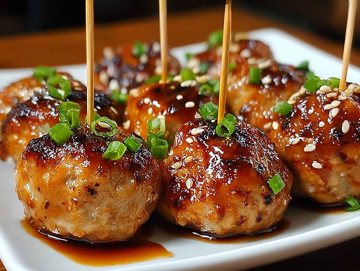 Saftige Japanische Hähnchenfleischbällchen: Geniale 30 Minuten