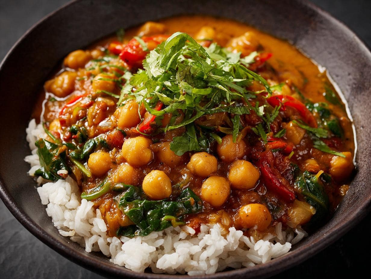 Verdammt lecker: Veganes Curry in 25 Min fertig