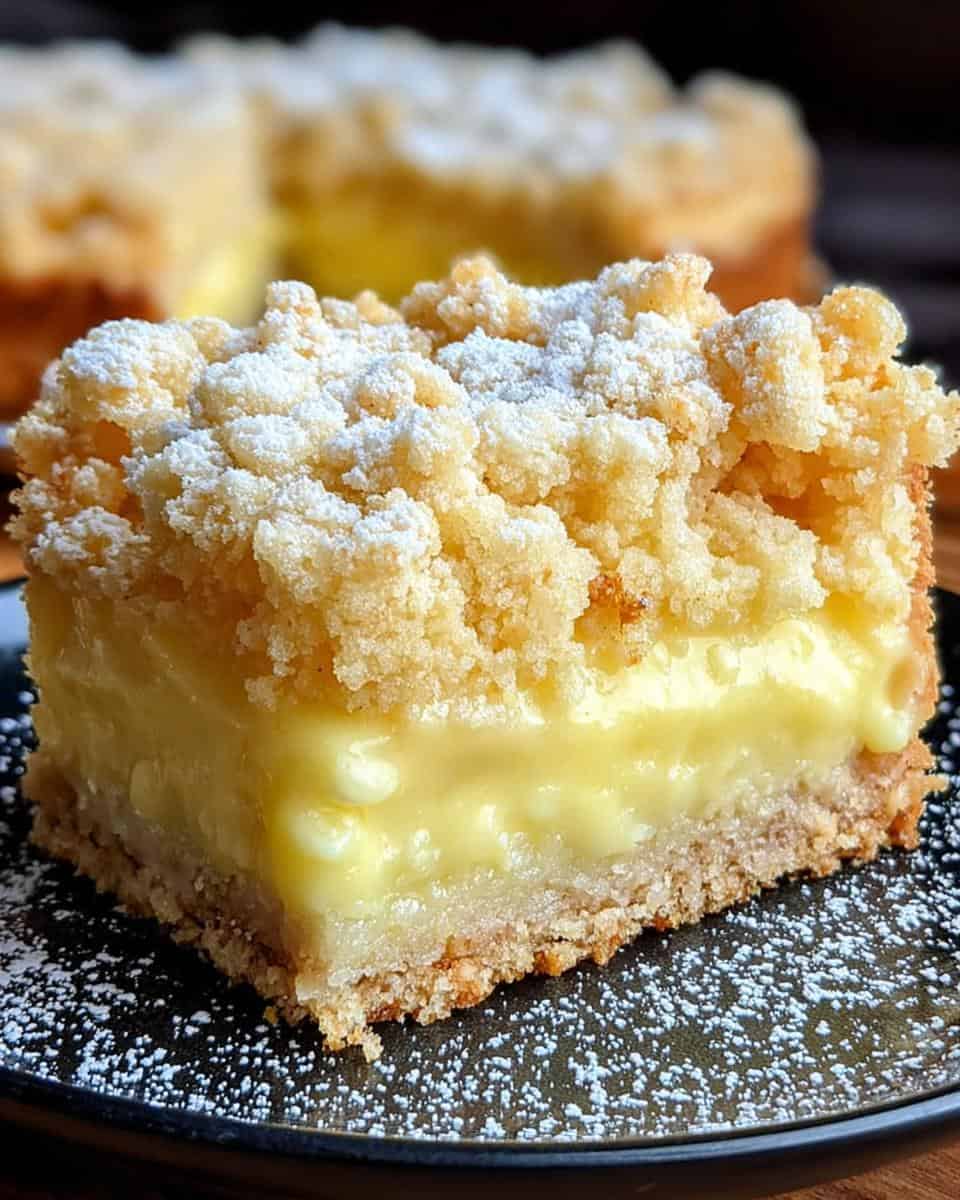 Streuselkuchen mit Pudding vom Blech - detail 2