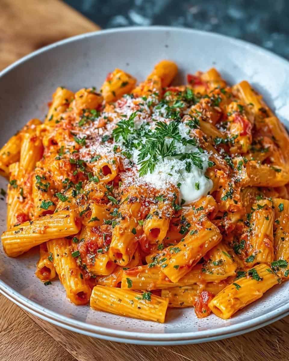 Tomaten-Knoblauch-Pasta Rezept für ein schnelles Abendessen - detail 1