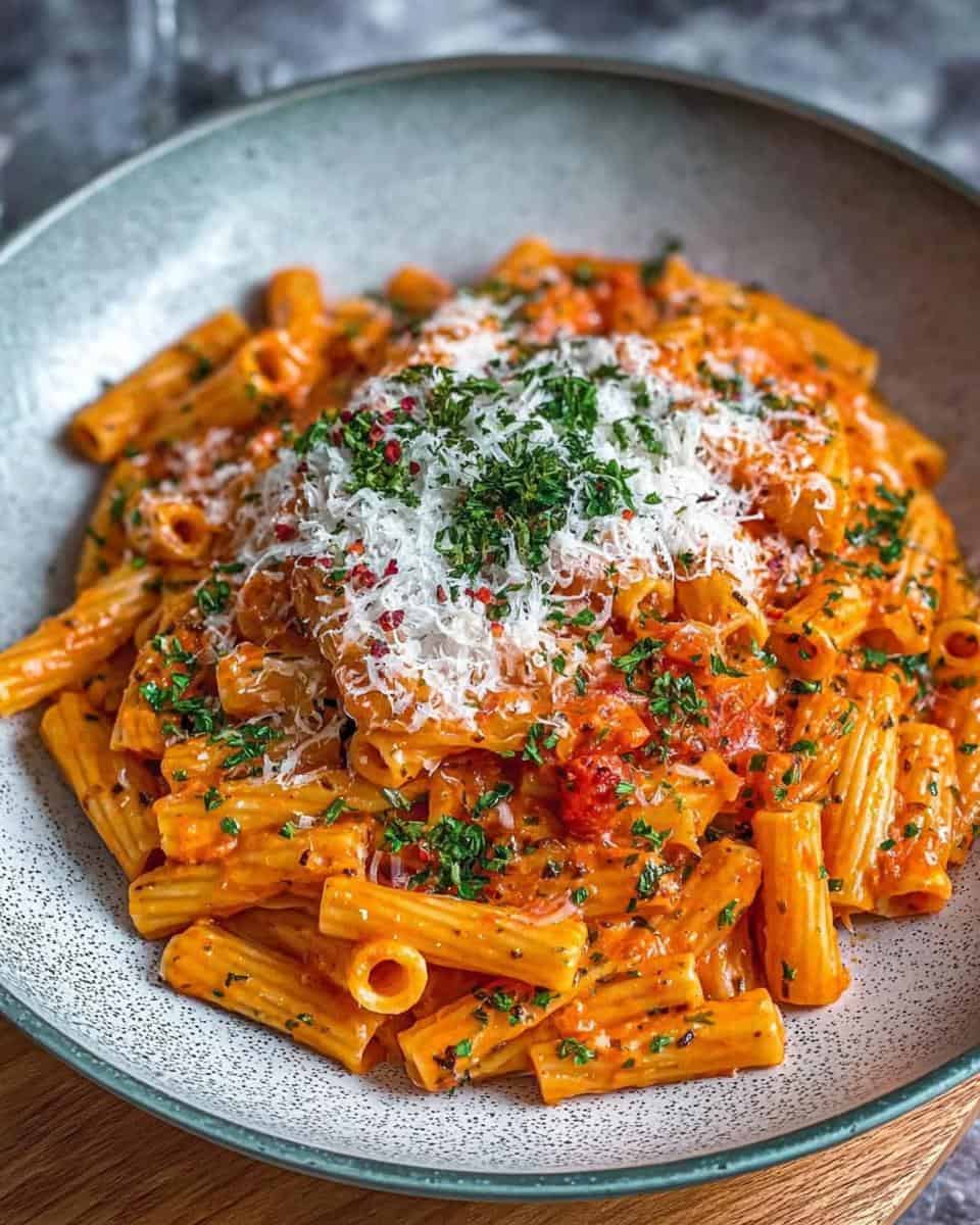Tomaten-Knoblauch-Pasta Rezept für ein schnelles Abendessen - detail 2
