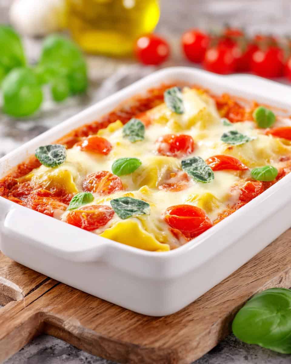 Einfacher und schneller Maultaschenauflauf mit Tomaten und Mozzarella - detail 1