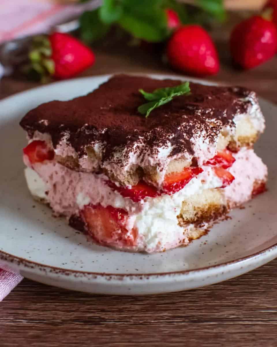 Erdbeer Tiramisu ohne Ei und Alkohol - detail 2