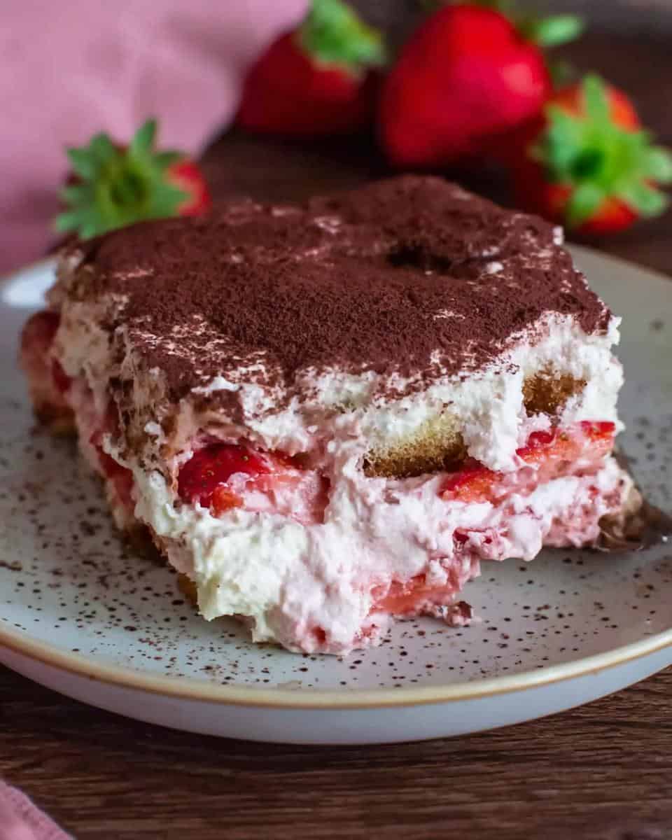 Erdbeer Tiramisu ohne Ei und Alkohol - detail 3