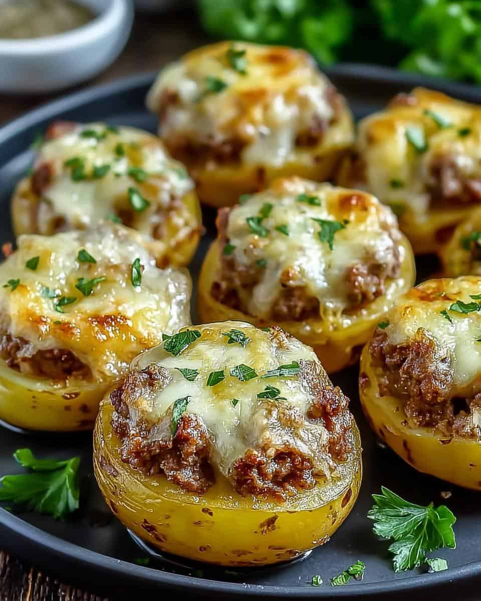 Gefüllte Kartoffeln mit Fleisch - detail 2