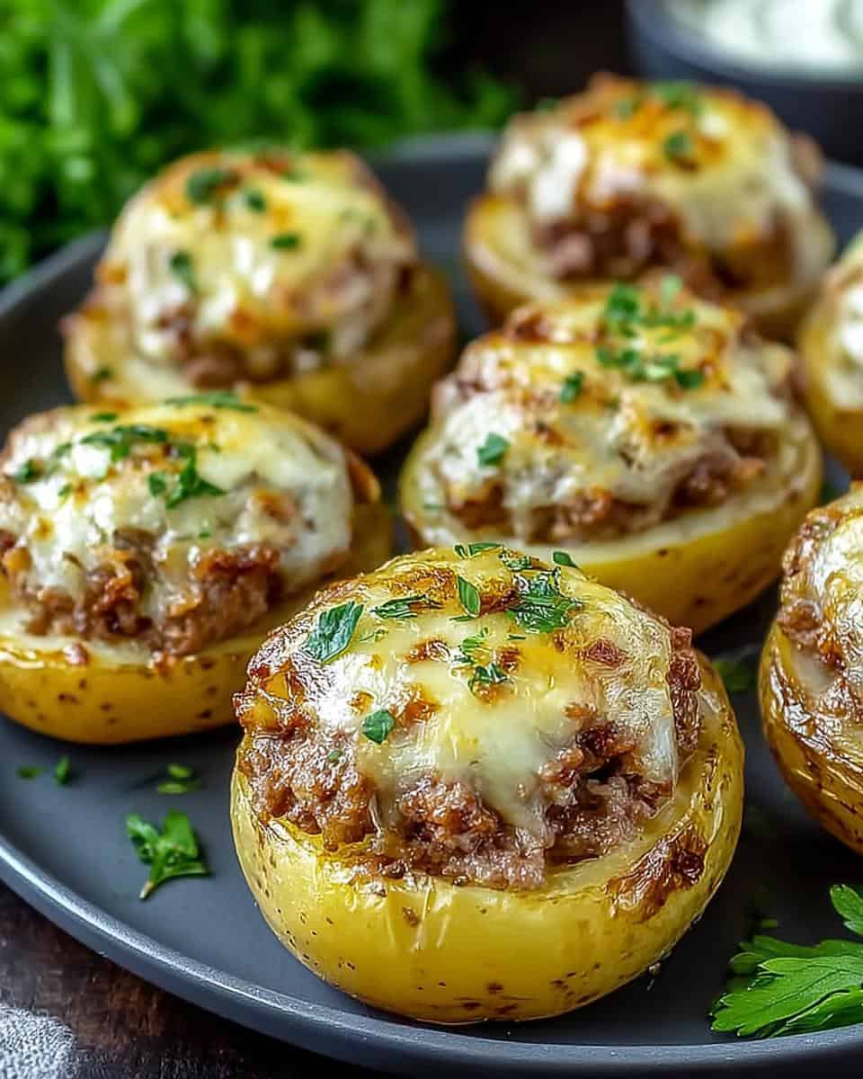 Gefüllte Kartoffeln mit Fleisch - detail 3