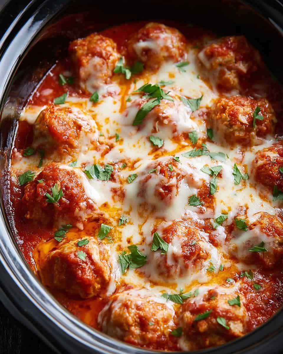 Hähnchen-Parmesan-Fleischbällchen aus dem Slow Cooker - detail 3