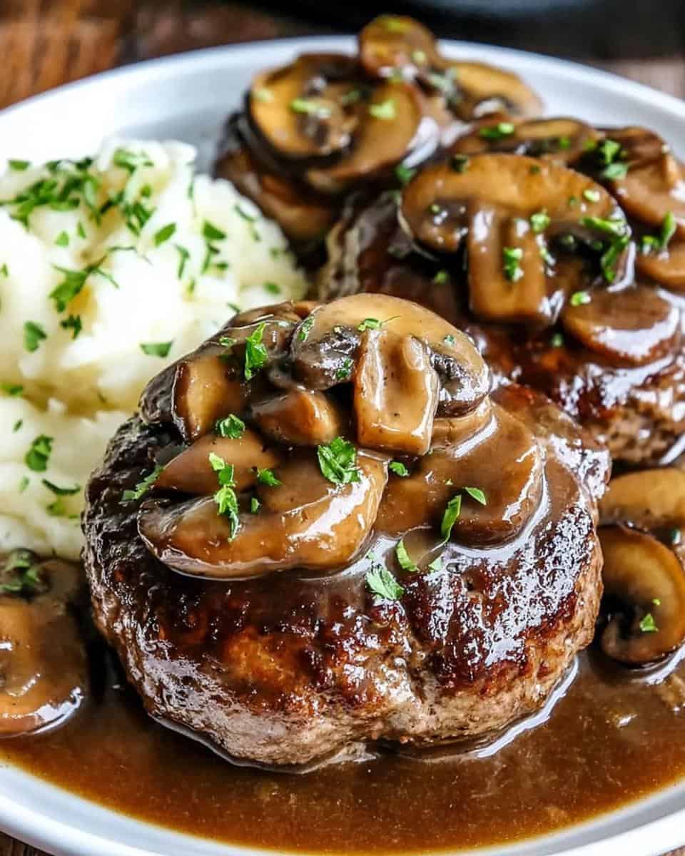 Salisbury Steak mit Pilzsoße - detail 1