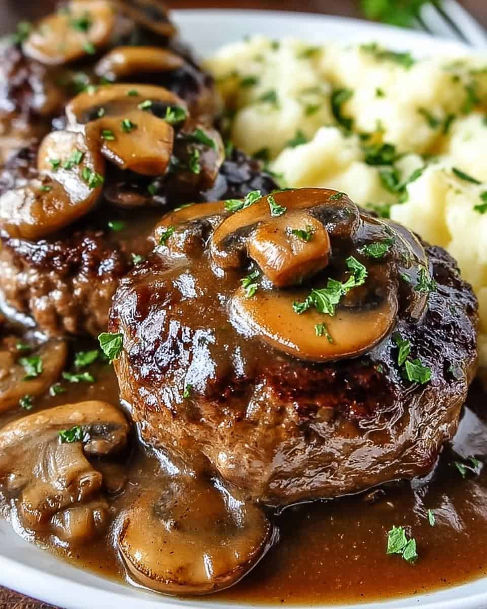 Salisbury Steak mit Pilzsoße - detail 3