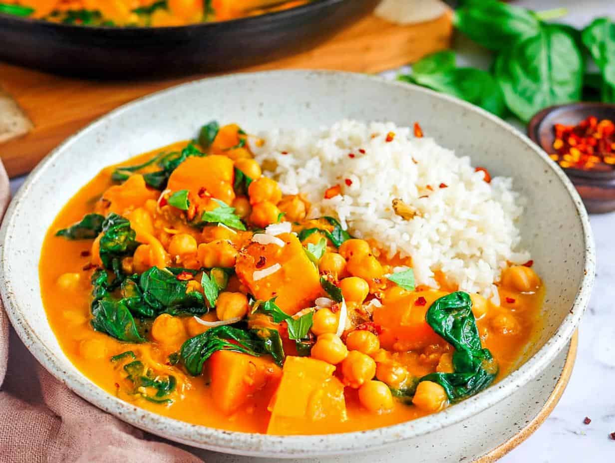 Schrecklich lecker: 25 Min. Veganes Curry Rezept
