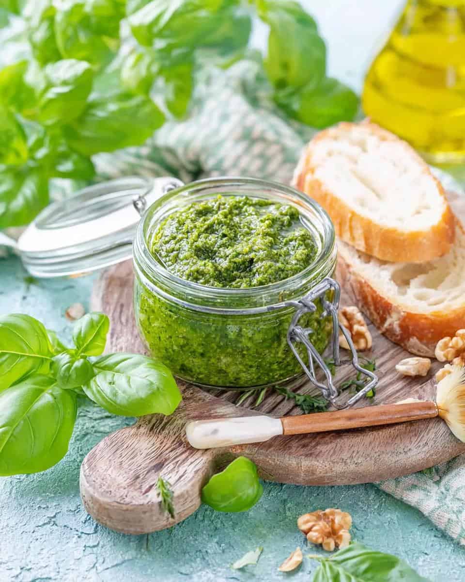 Basilikum Pesto Rezept einfach und schnell selber machen - detail 3