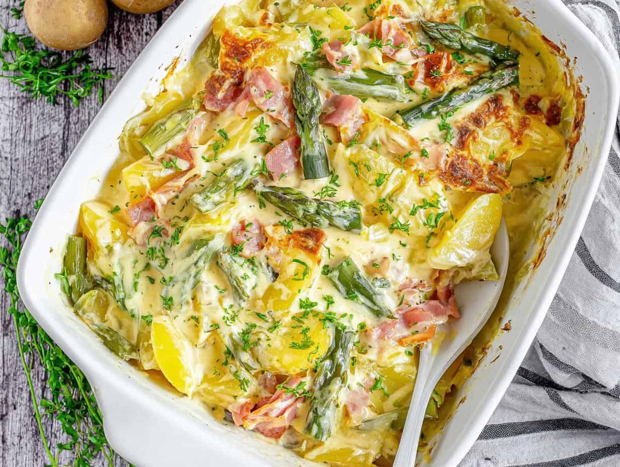 Cremiger Spargelauflauf: Oma’s geniales Rezept!
