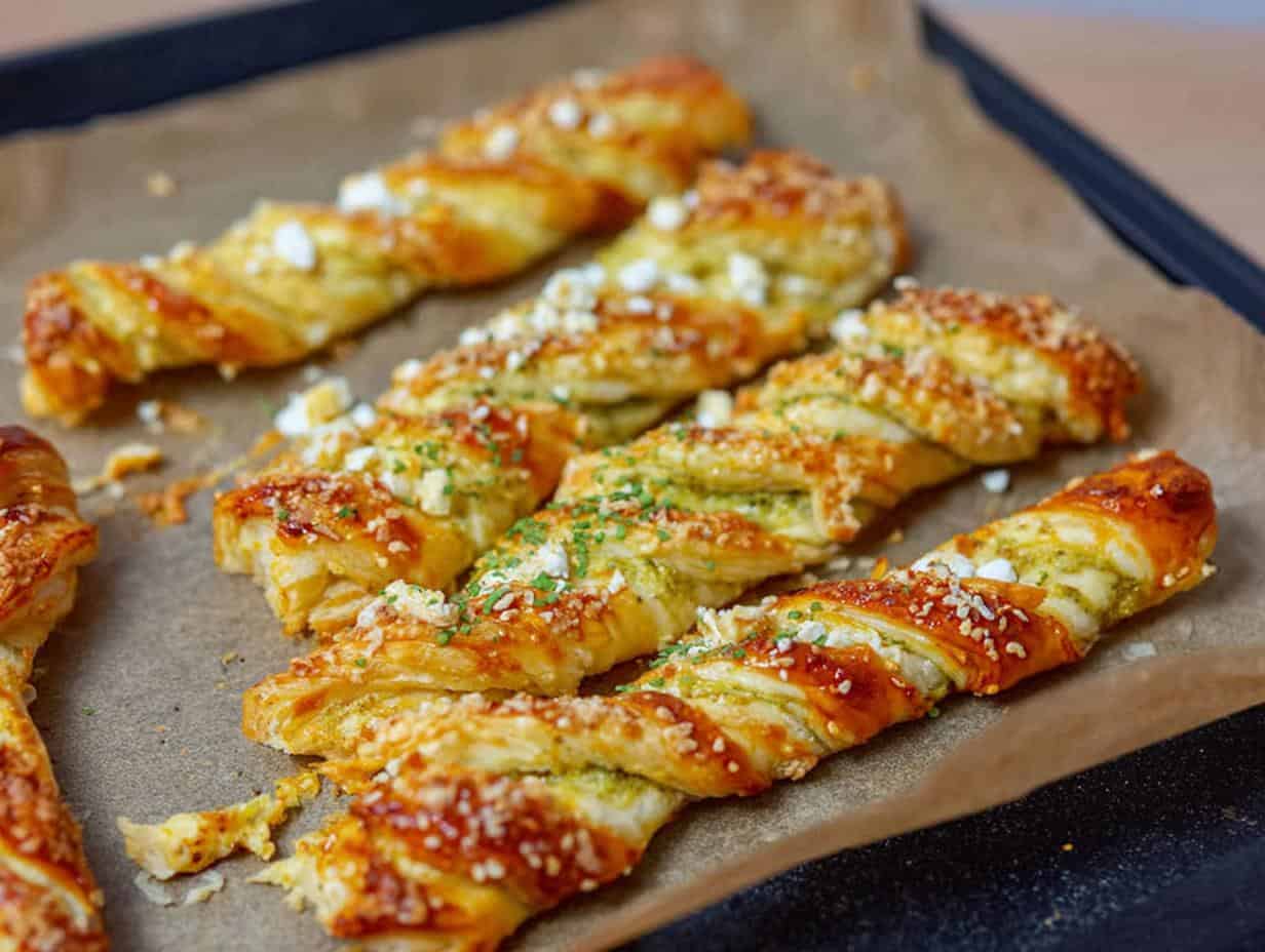 5 Zutaten: Einfache Blätterteigstangen beglücken dich