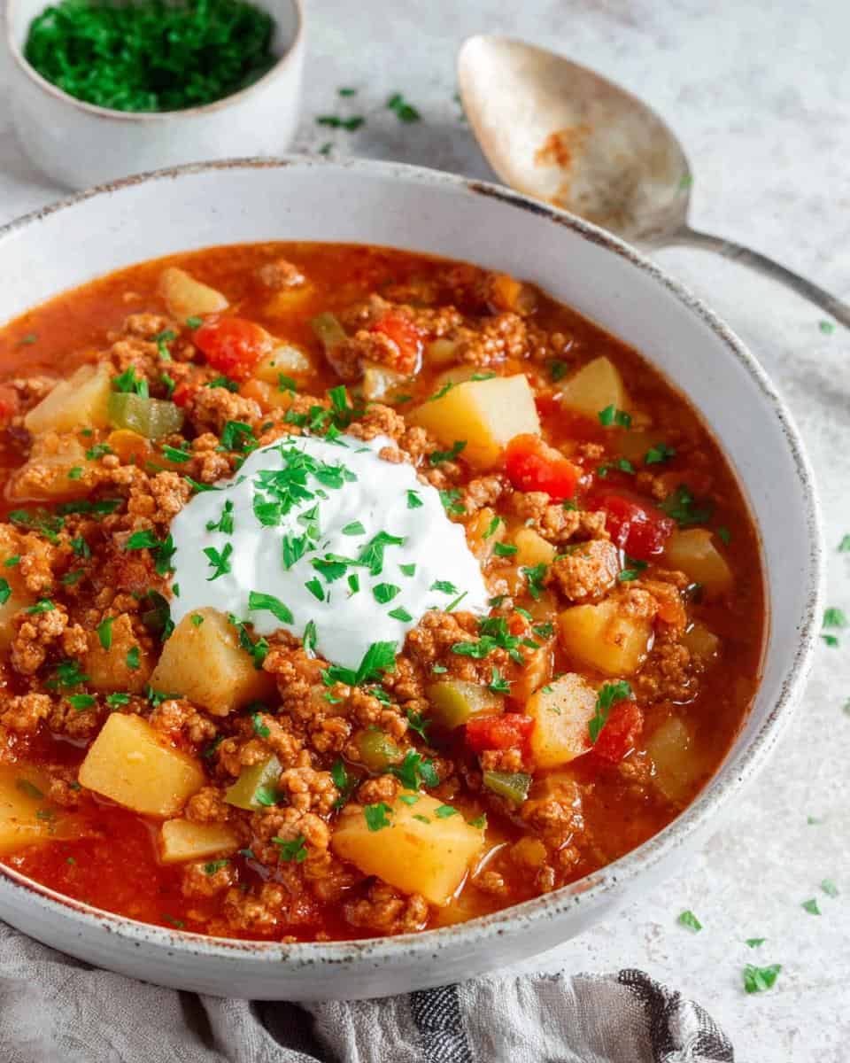 Einfacher Bauerntopf mit Rinderhackfleisch und Kartoffeln Rezept - detail 2