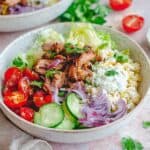 Einfacher Hähnchen Kebab Dönerteller in 20 Minuten selber machen