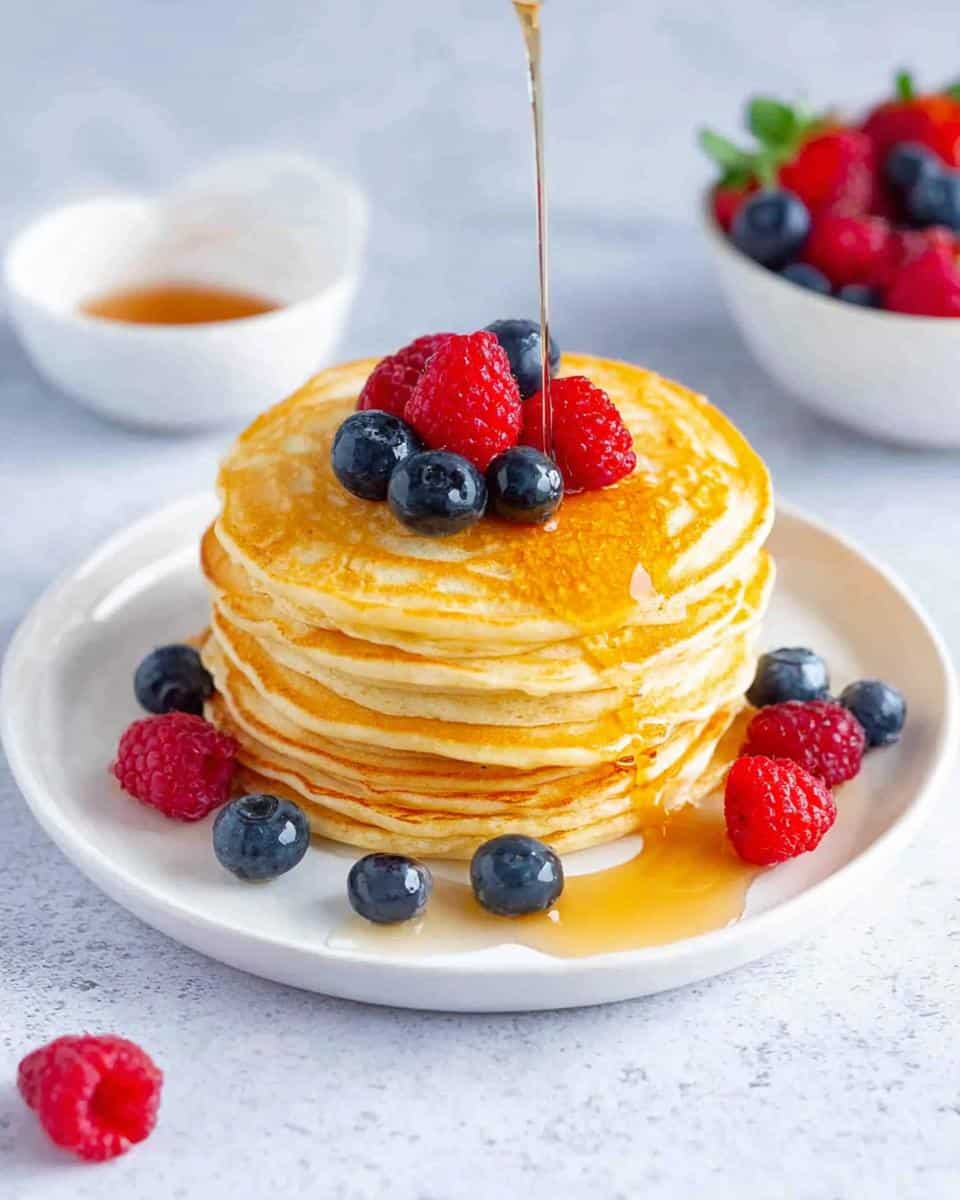 Einfaches Rezept für fluffige Buttermilch-Pancakes - detail 1