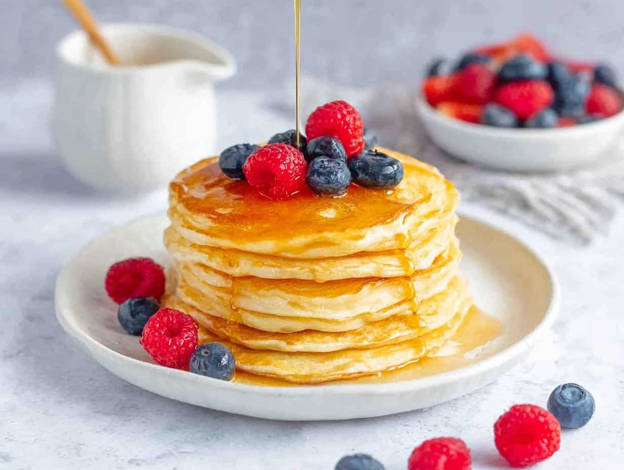 Einfaches Rezept: 3 himmlische Buttermilch-Pancakes