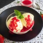 Einfaches cremiges Vanille Parfait Rezept ohne Eismaschine