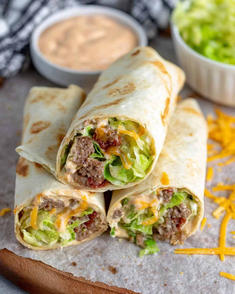 Gefalteter Big Mac Wrap Rezept zum Selbermachen - detail 2