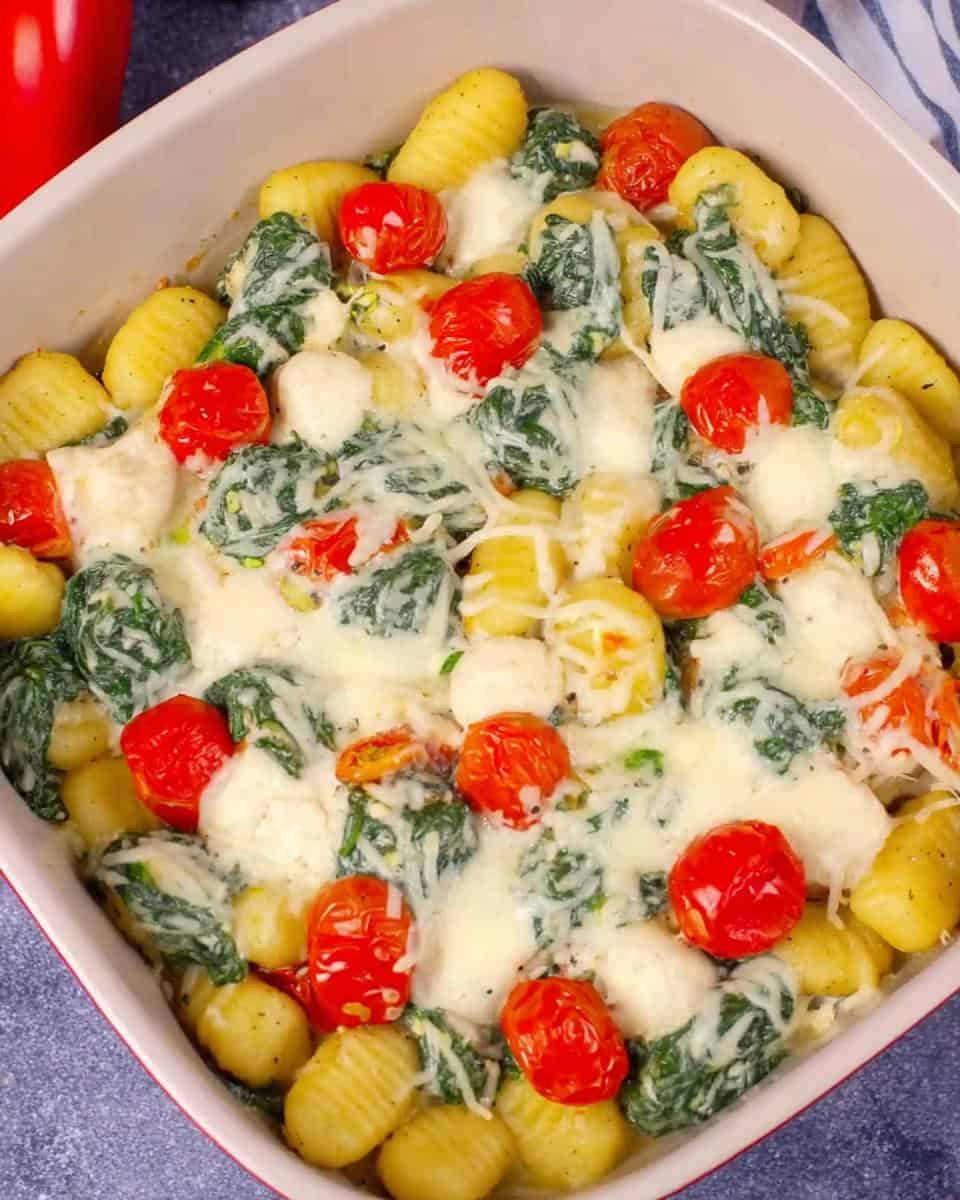 Gnocchi Auflauf mit Spinat Tomate Mozzarella 20 Minuten - detail 3