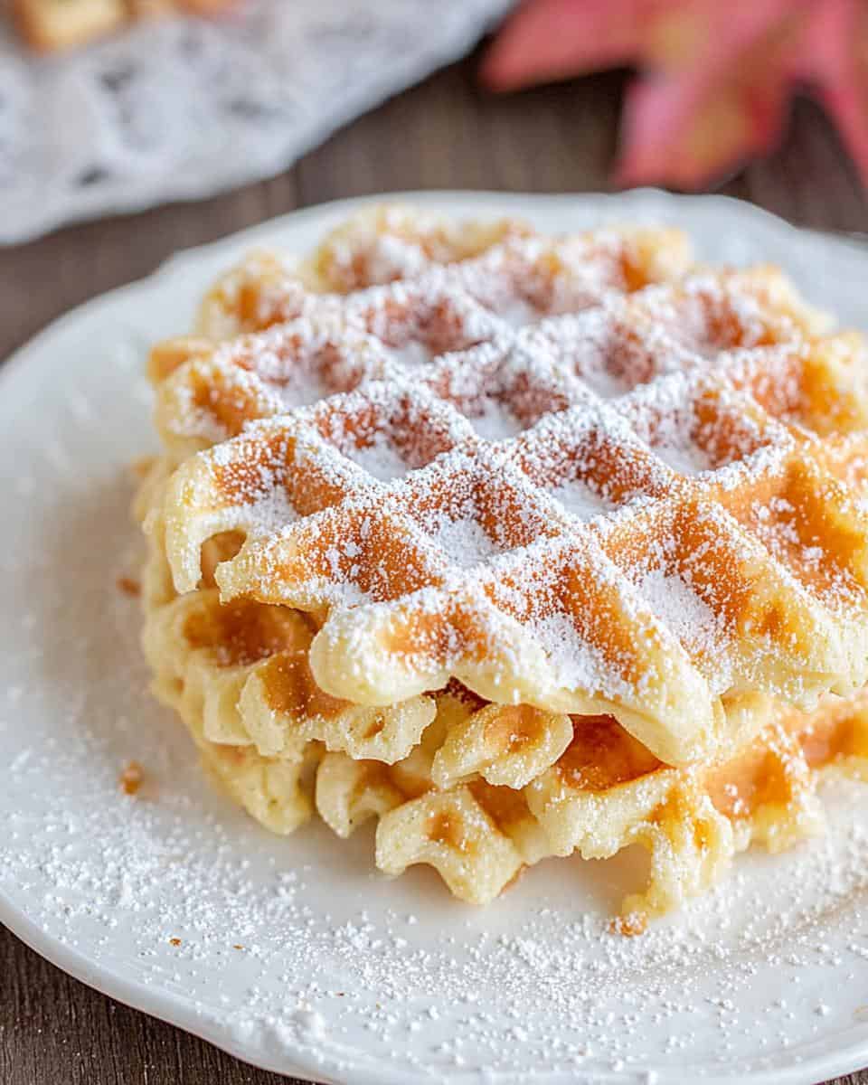 Knusprige Belgische Waffeln mit Hefe und Hagelzucker - detail 1