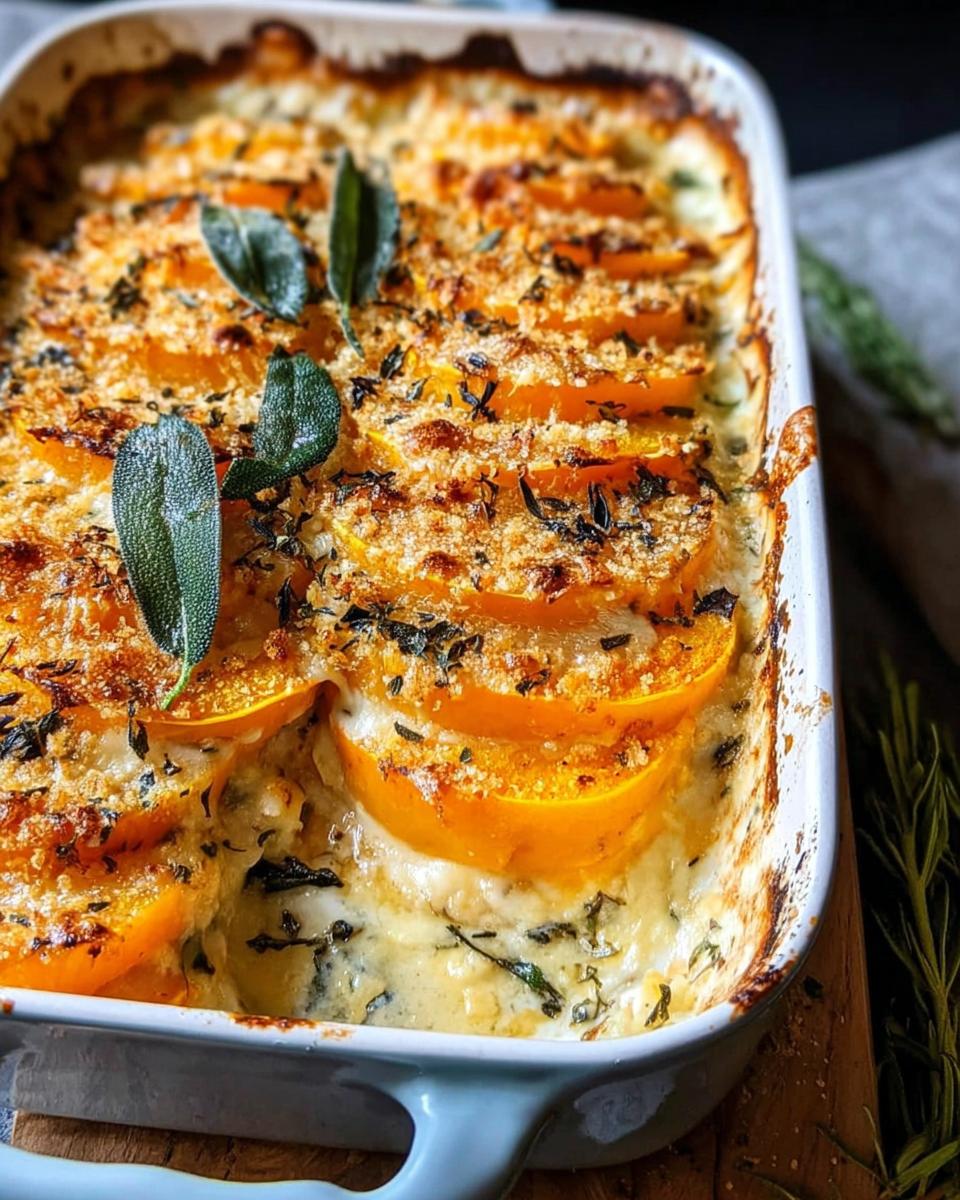 Salbeibutterkürbisgratin für herbstliche Genussmomente - detail 1