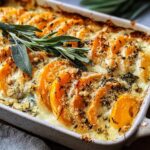 Salbeibutterkürbisgratin für herbstliche Genussmomente