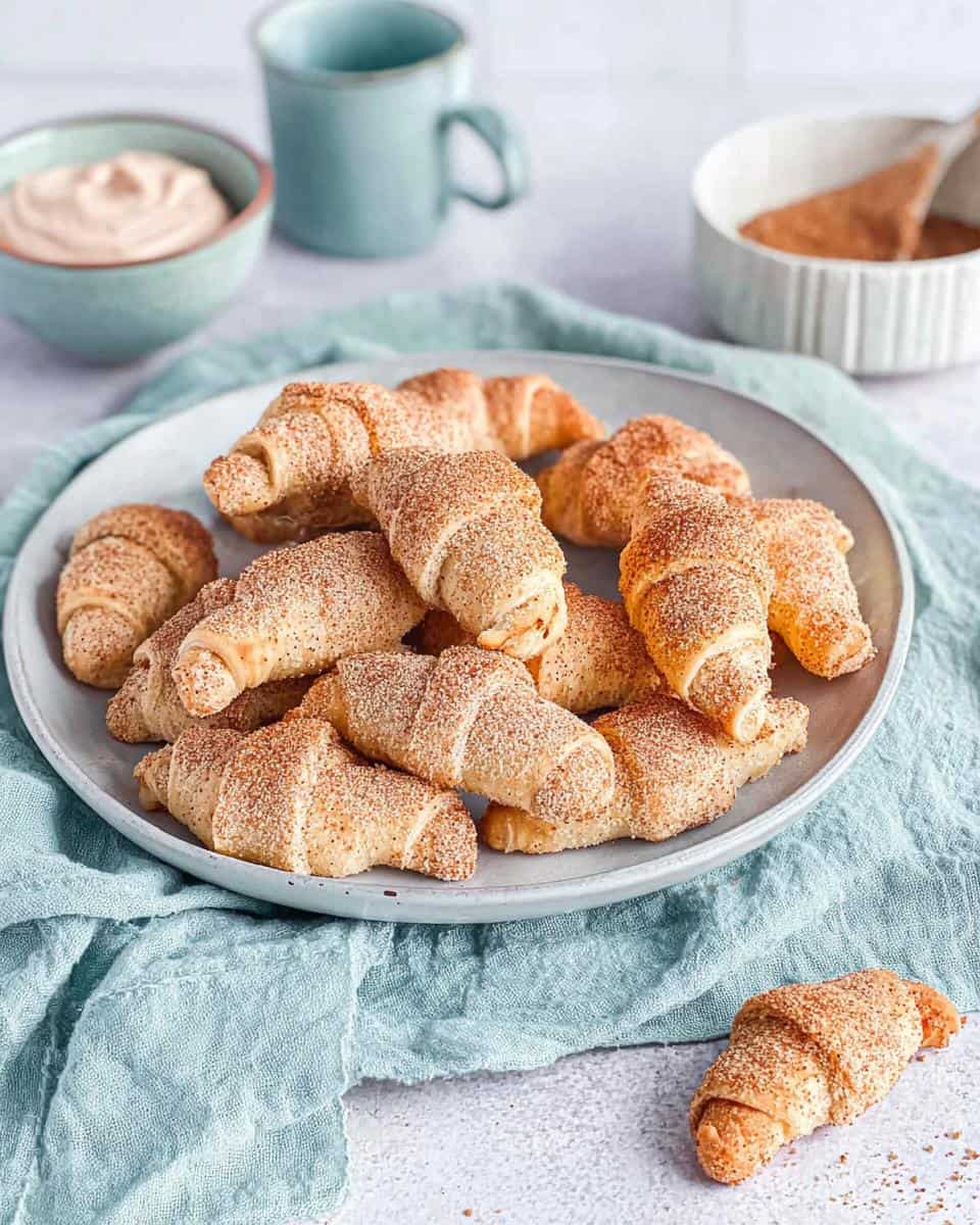 Schnelle Nusshörnchen mit Frischkäse ohne Hefe - detail 1