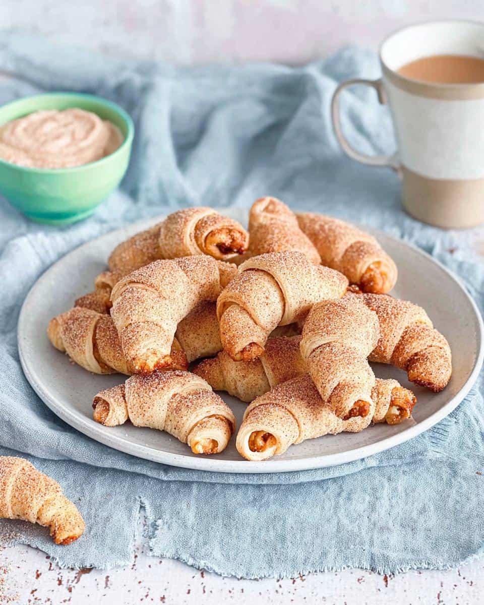 Schnelle Nusshörnchen mit Frischkäse ohne Hefe - detail 2