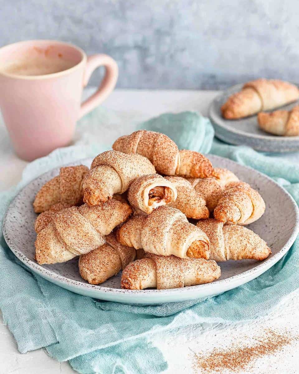 Schnelle Nusshörnchen mit Frischkäse ohne Hefe - detail 3