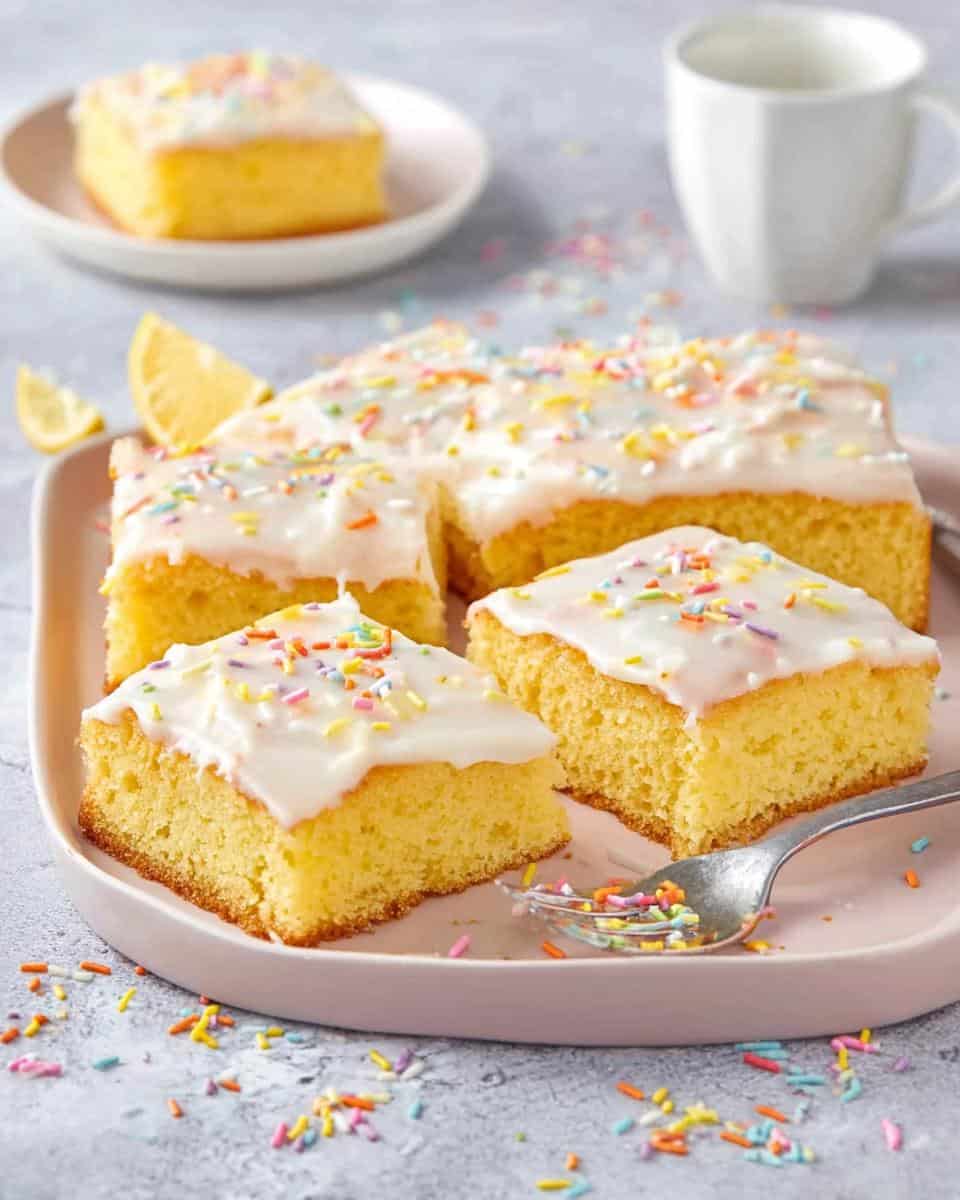 Schneller einfacher saftiger Zitronenkuchen vom Blech - detail 1