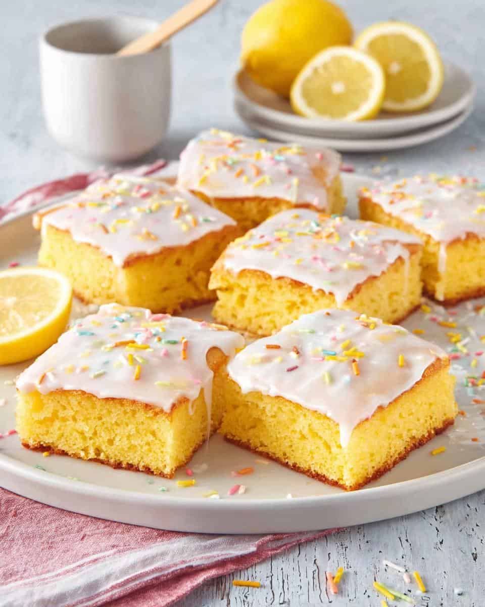 Schneller einfacher saftiger Zitronenkuchen vom Blech - detail 2