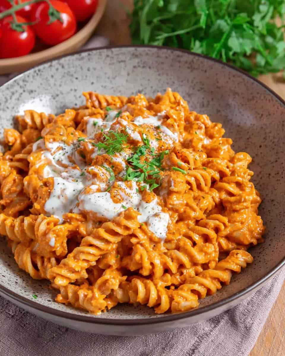 Schnelles Rezept für gesunde Nudeln mit cremiger Ofengemüsesoße - detail 1