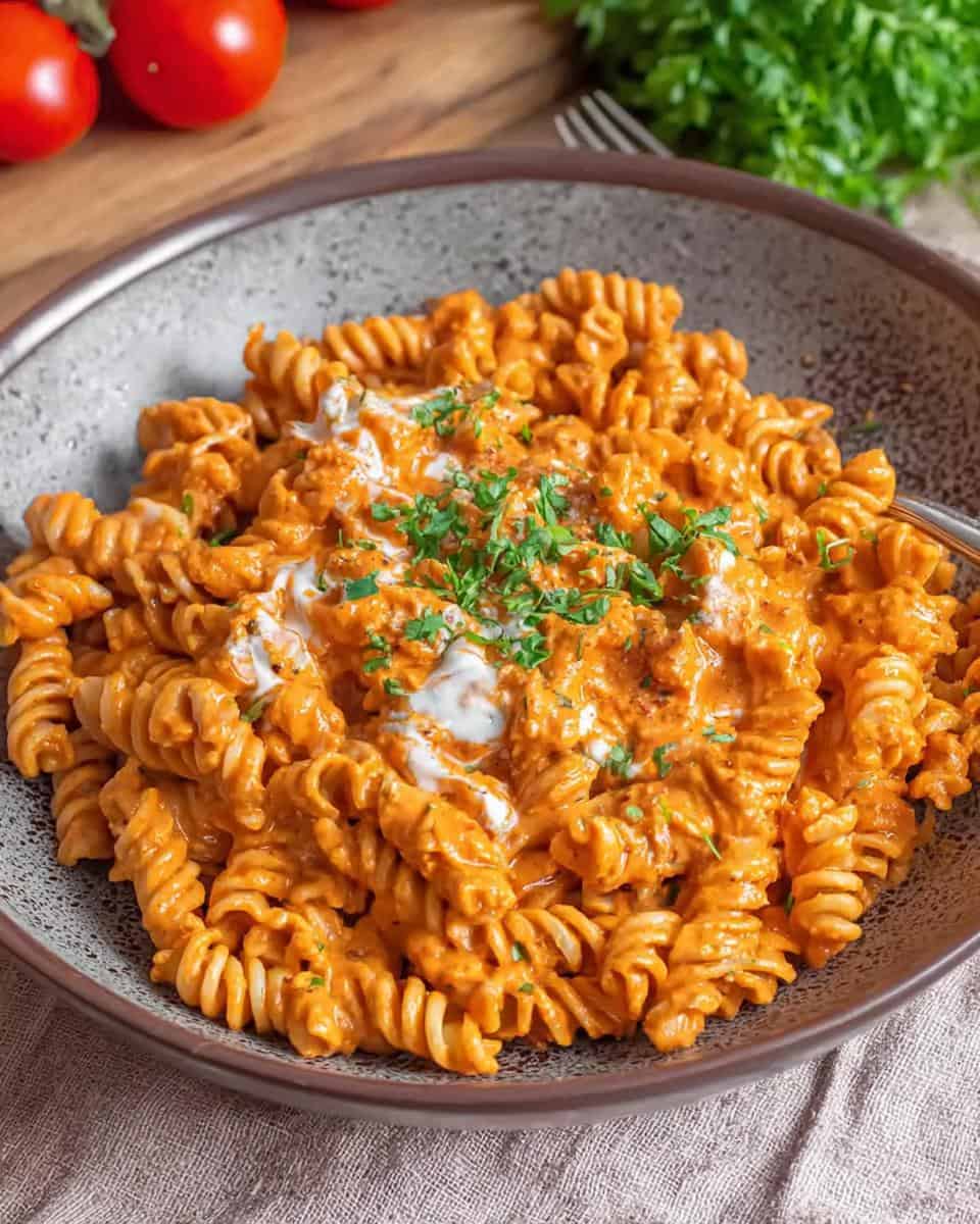 Schnelles Rezept für gesunde Nudeln mit cremiger Ofengemüsesoße - detail 2