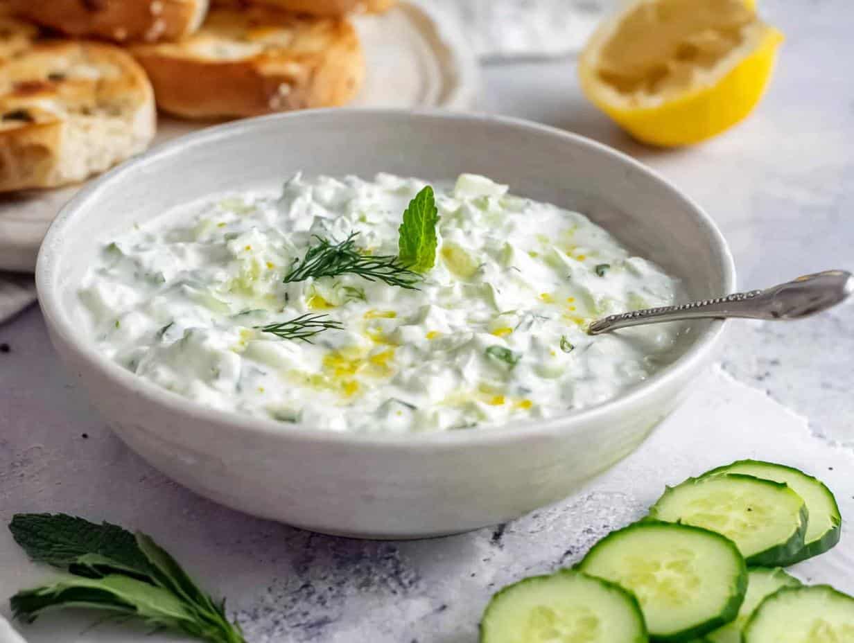 Schnelles Tzatziki Rezept: 10 Minuten Glücklich!