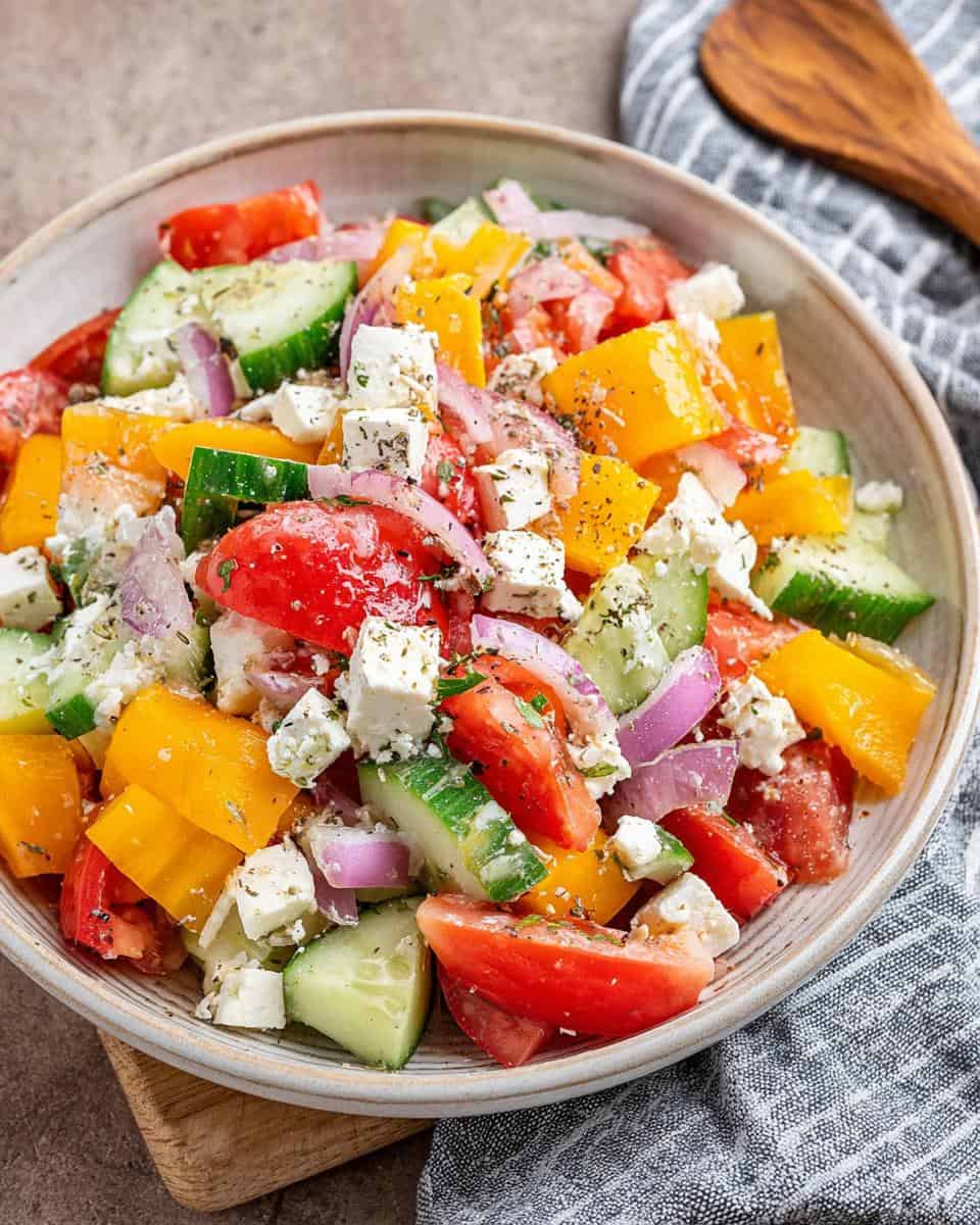 Schnelles und einfaches Griechischer Bauernsalat Rezept - detail 2