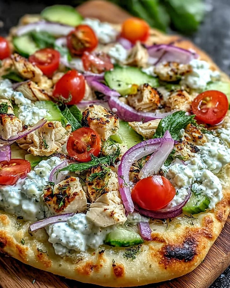 Tzatziki Hähnchen Pizza - detail 1