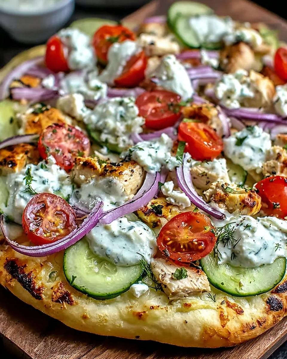Tzatziki Hähnchen Pizza - detail 3