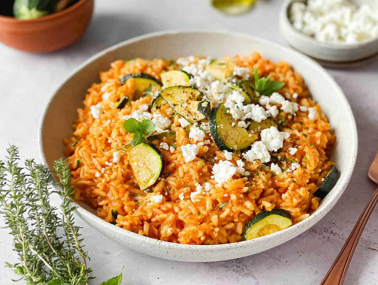 Schnelle Vegetarische Zucchini Reis Pfanne: Geniale 20 Min