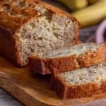 schnelles einfaches saftiges Bananenbrot Rezept